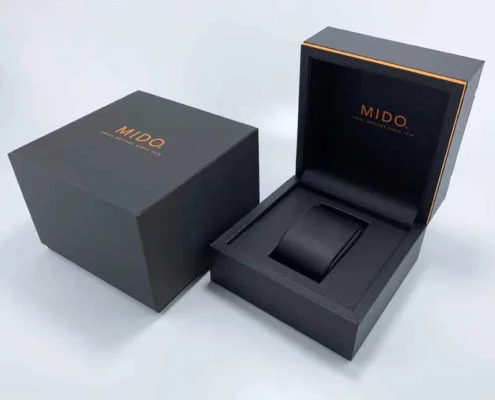 Custom Brand Leatherette Paper Watch Packaging Boxes-4