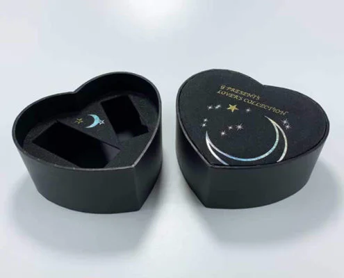 Heart-shaped cardboard paper gift watch box-2