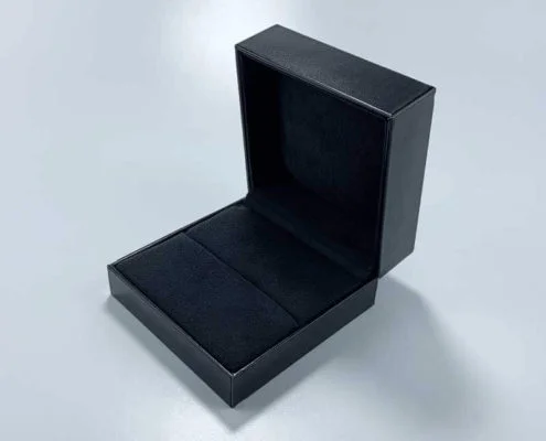 Luxury PU Leather Couple Rings Jewelry Box-3