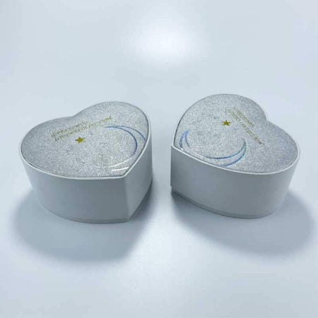 glitter handmade heart shaped watch gift box-3