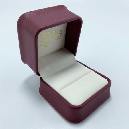 Fashion leather wedding gift jewelry ring box-1