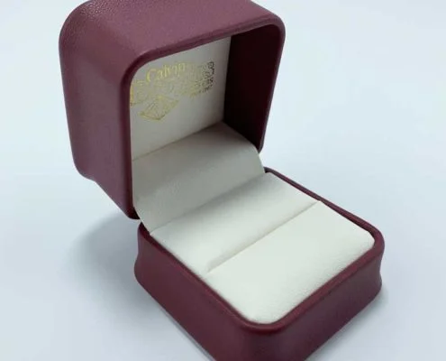 Fashion leather wedding gift jewelry ring box-1