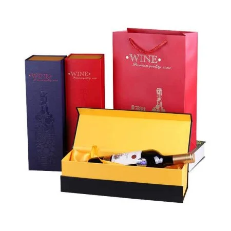 Custom Printed Paper Glass Wine Gift Box-1