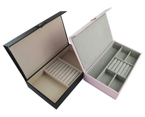 Leatherette Jewelry Organizer Storage Boxes-4