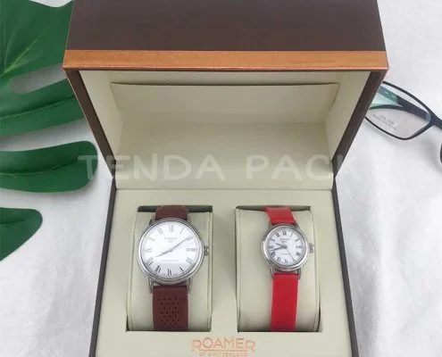 Fancy Watch Packaging Boxes With 2 Cushions-6