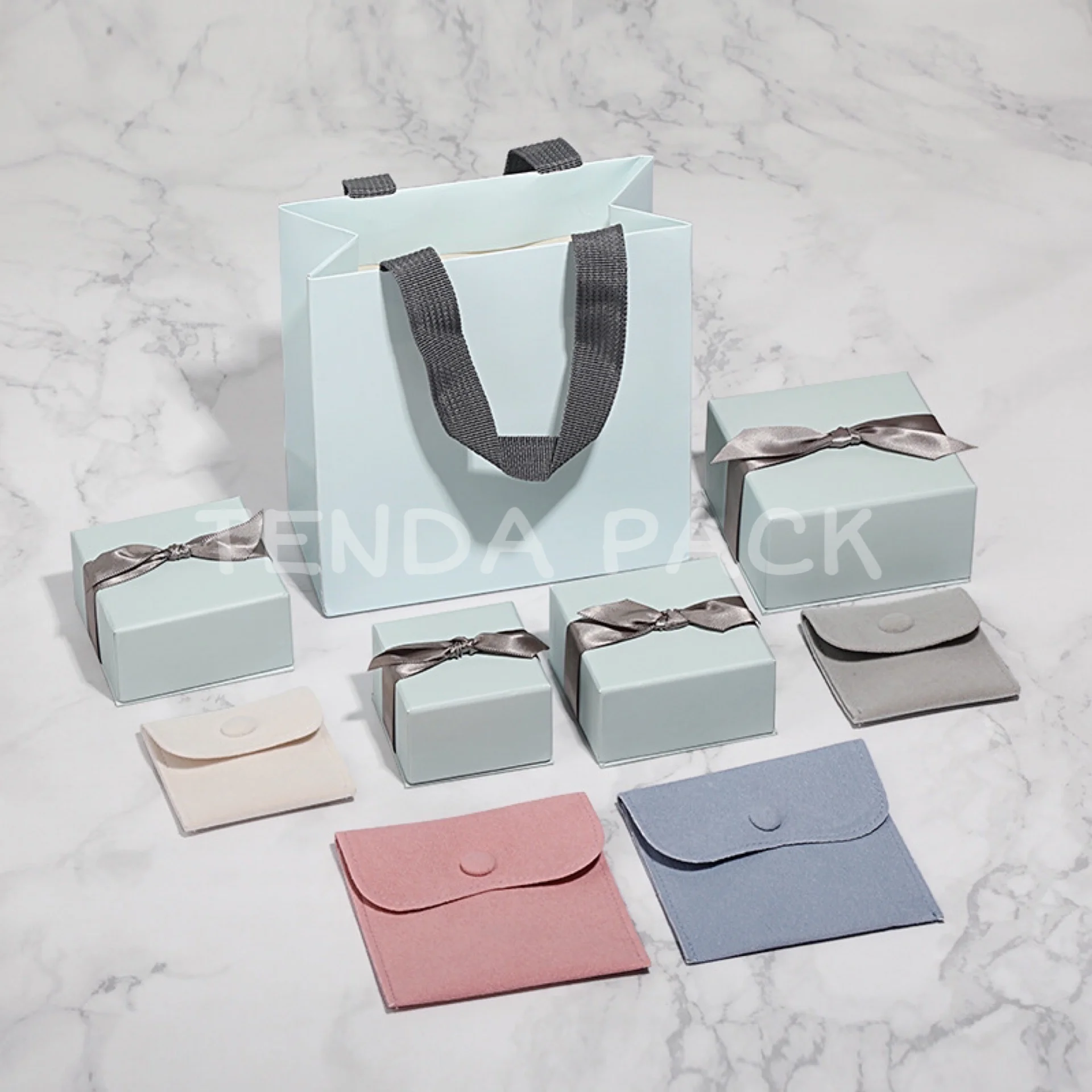 Paper Jewelry Gift Box With Ribbon Bowknot Deco-6