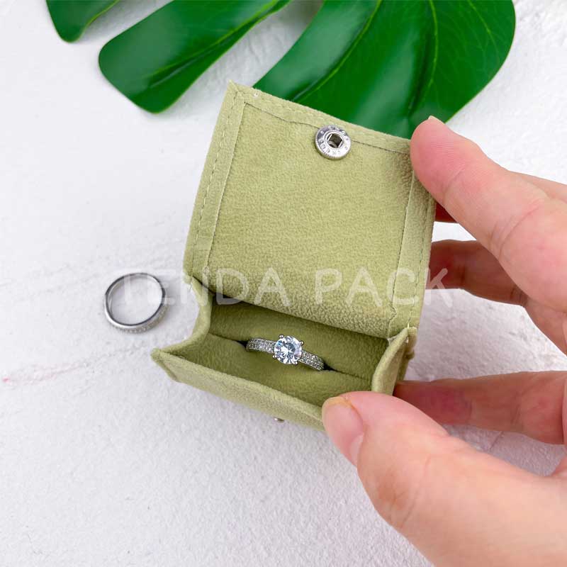 Velvet Single Ring Pouch Bag-3